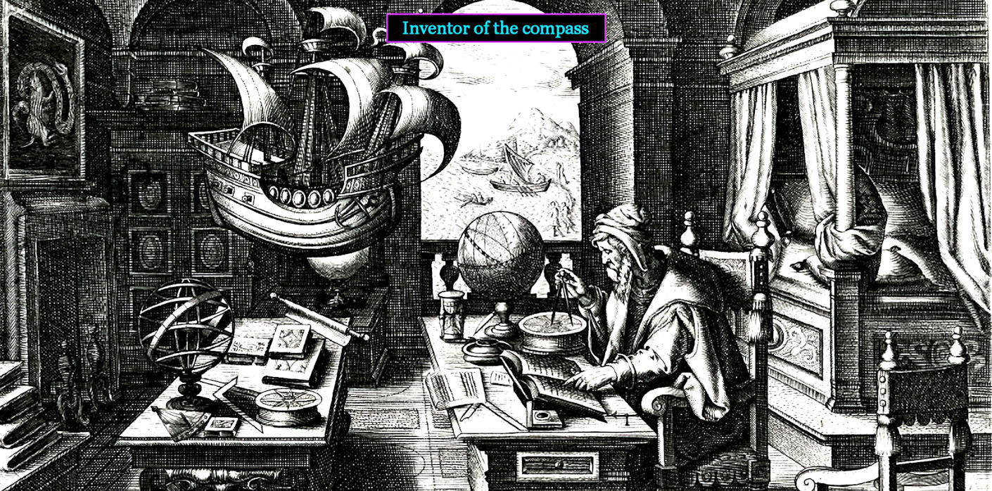 inventing the compass, 1600